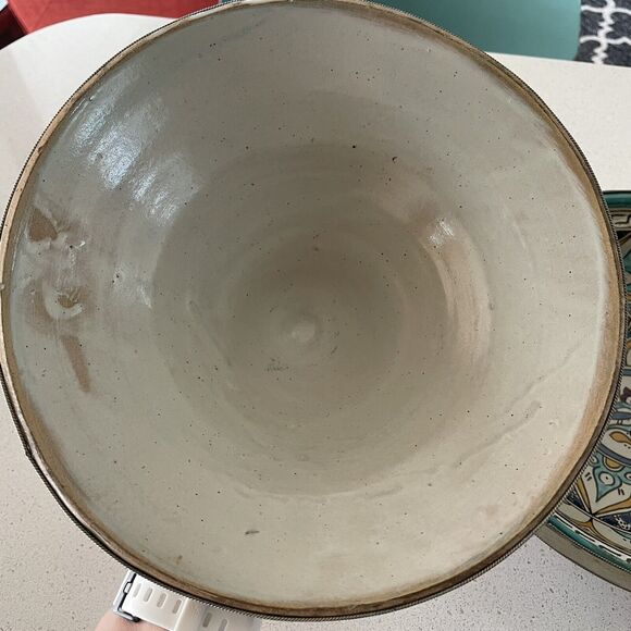 Moroccan Ceramic Bowl with Lid Tajine from Fez Polychrome Fes Naji - Picture 7 of 12